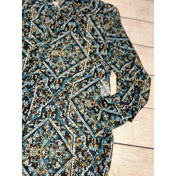 Chico’s sheer tunic top EUC size 0 - Picture 3 of 6